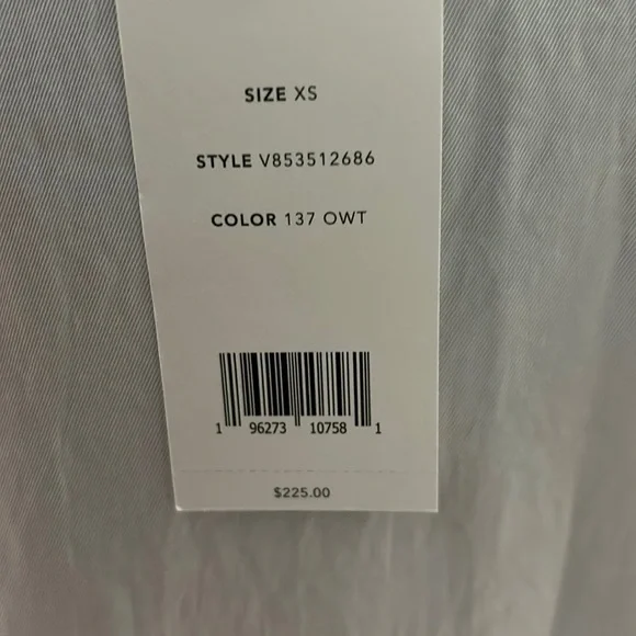 Vince Sleeveless Top Blouse White Size XS - Picture 6 of 9